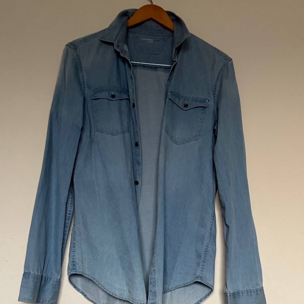 Calvin Klein Jeans Soft Blue Denim Top